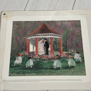 P. Buckley Moss A Day to Remember Print Signed Wedding Art Gazebo 132/1000 2007